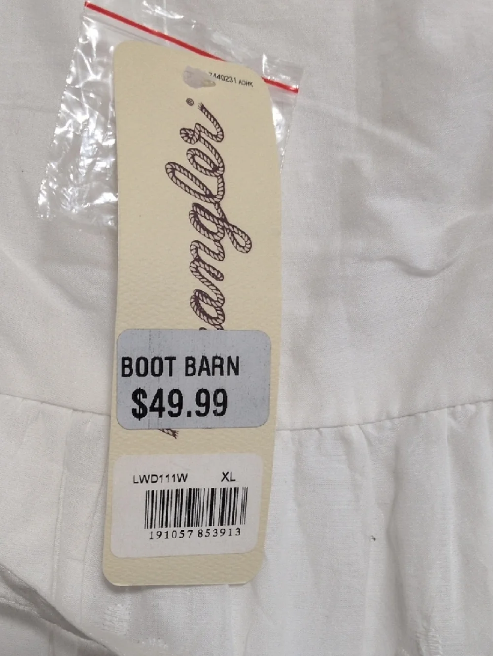 Wrangler White Eyelet Button-Front Maxi Dress - Picture 6 of 6